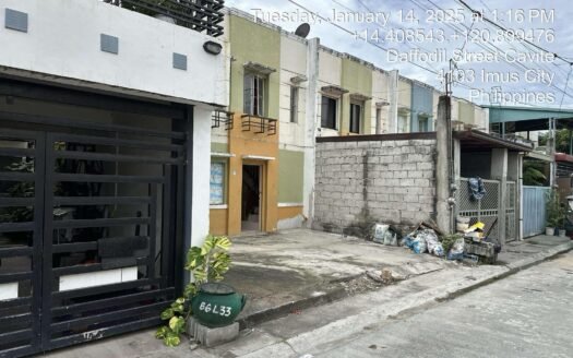 ‼️BANKFORECLOSED PROPERTY‼️ PARKSVILLE RESIDENCES, DAFFODIL STREET, BRGY. ALAPAN 2A, IMUS, CAVITE